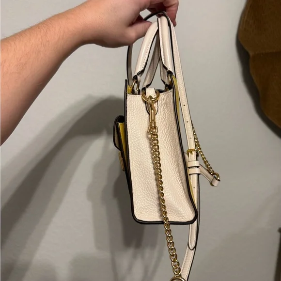 Coach Mini Bag in Yellow and Cream - Picture 7 of 7